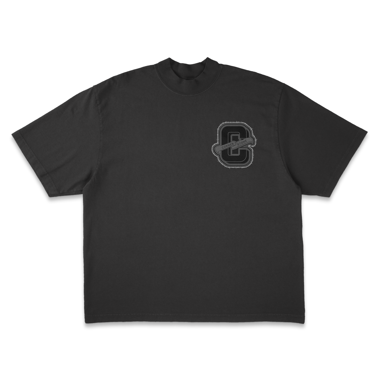 OVERSIZED TEE IN BLACK "PATCH"