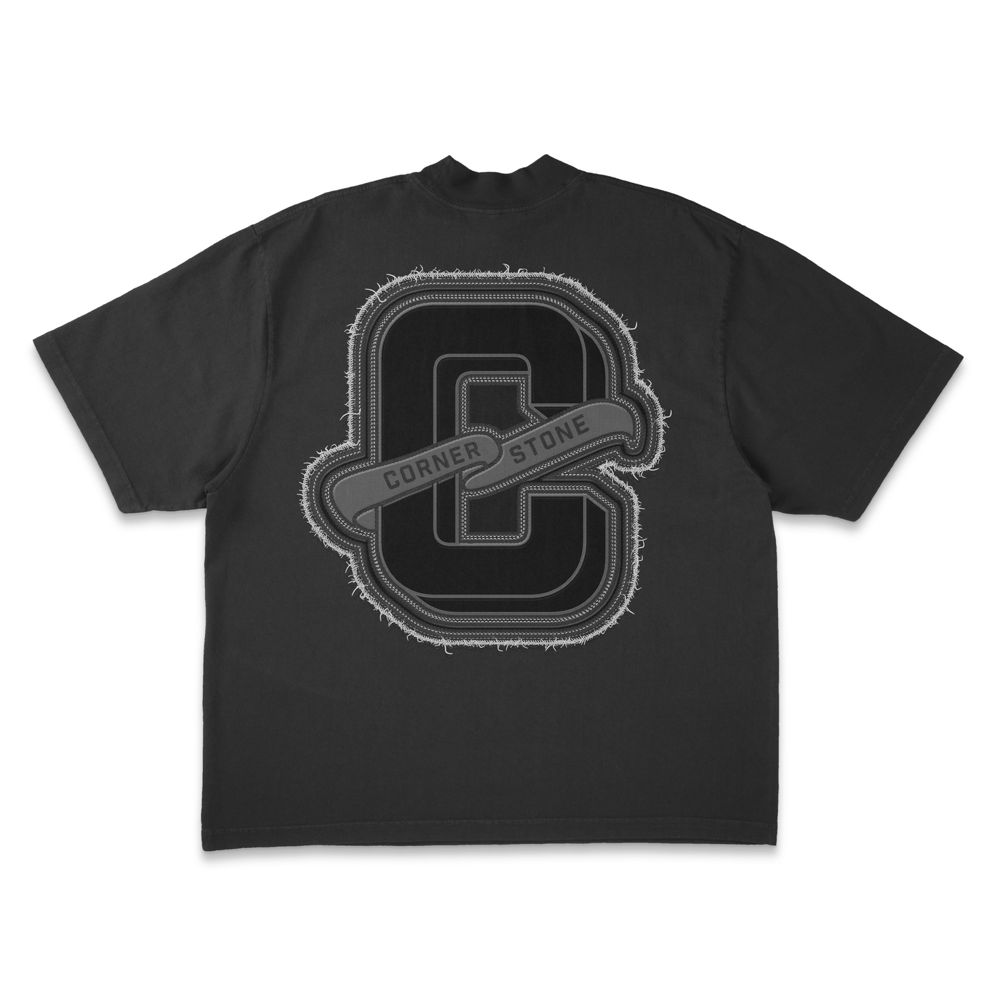OVERSIZED TEE IN BLACK "PATCH"