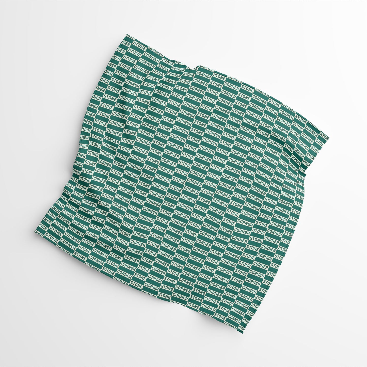 Charmeuse Patterned Scarf in Lux Green
