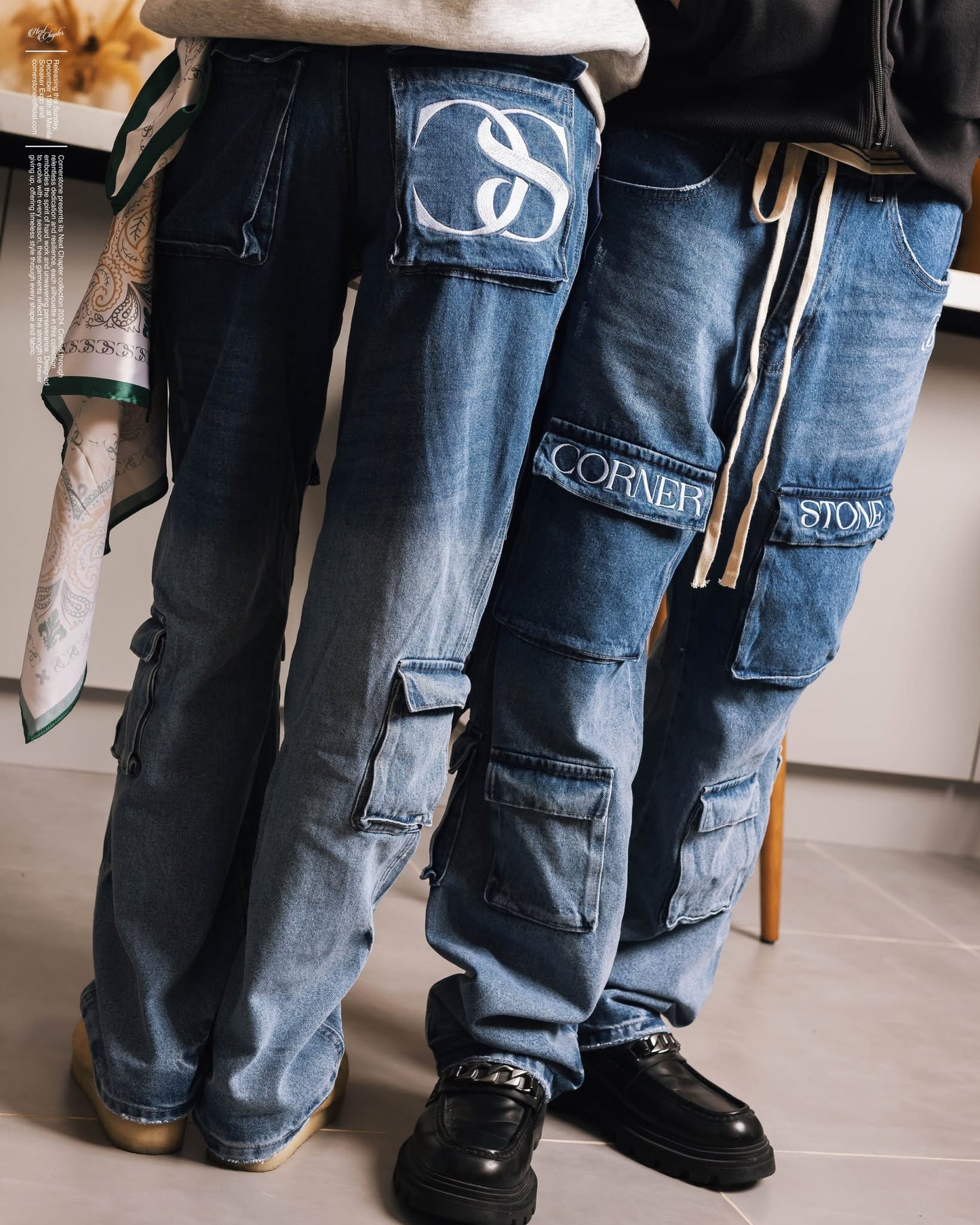 Cargo Denim Pants