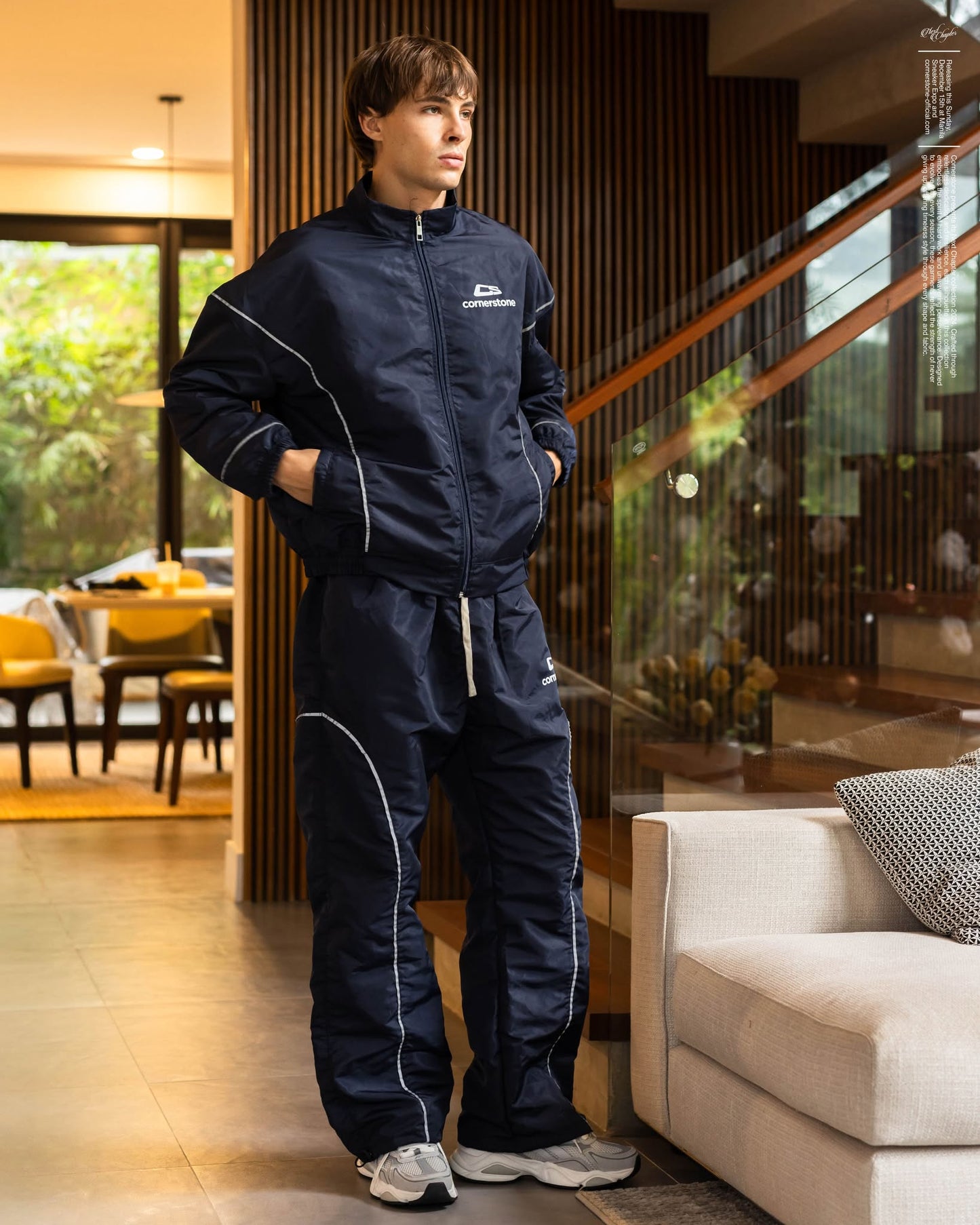 Reflective Nylon Track Jacket