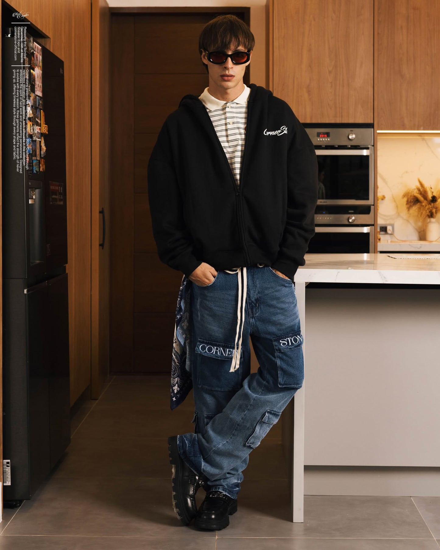 Cargo Denim Pants