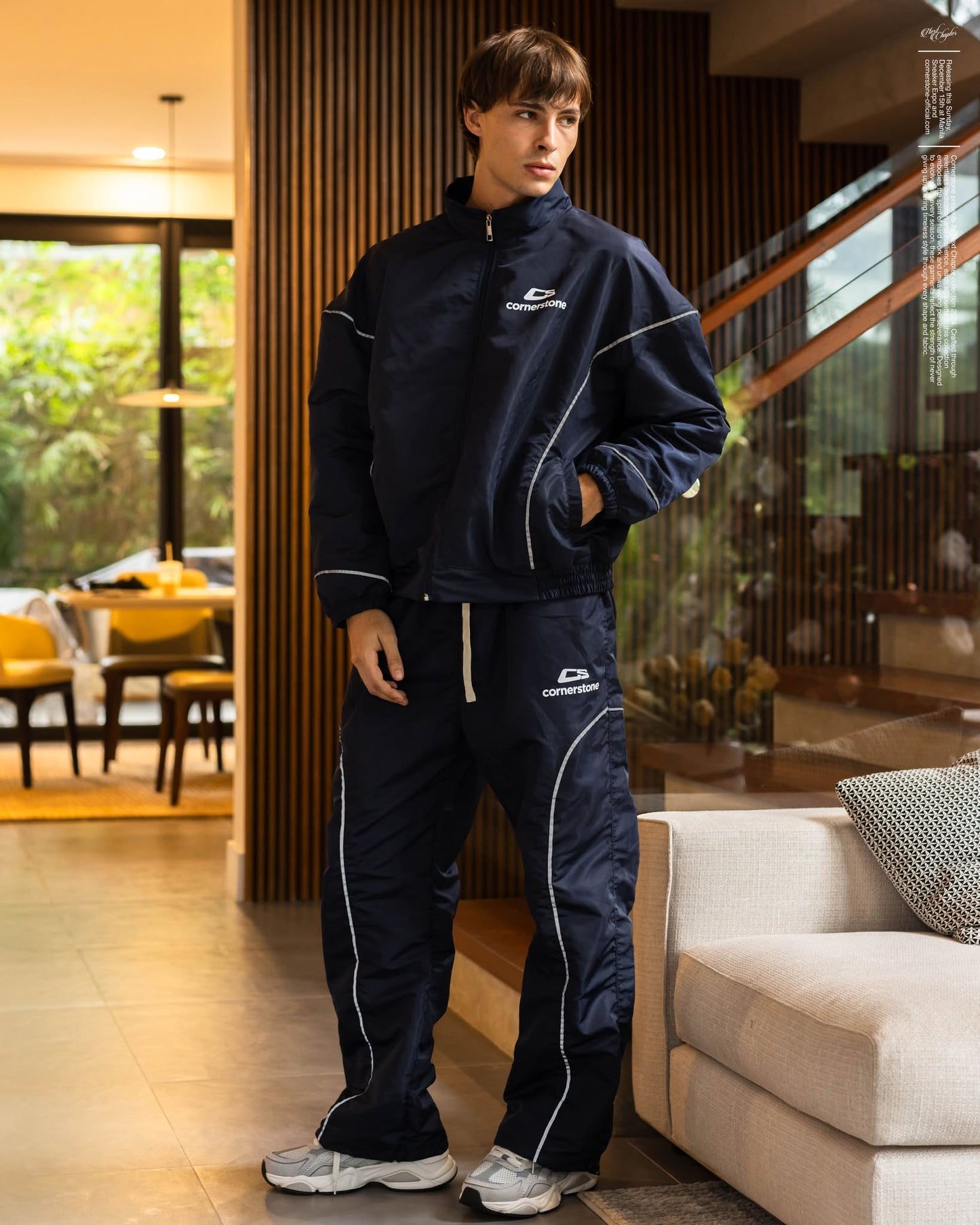 Reflective Nylon Track Jacket