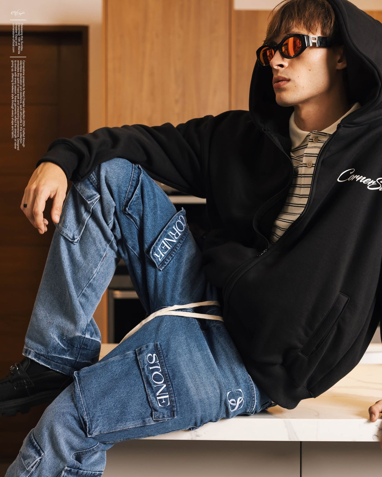 Cargo Denim Pants
