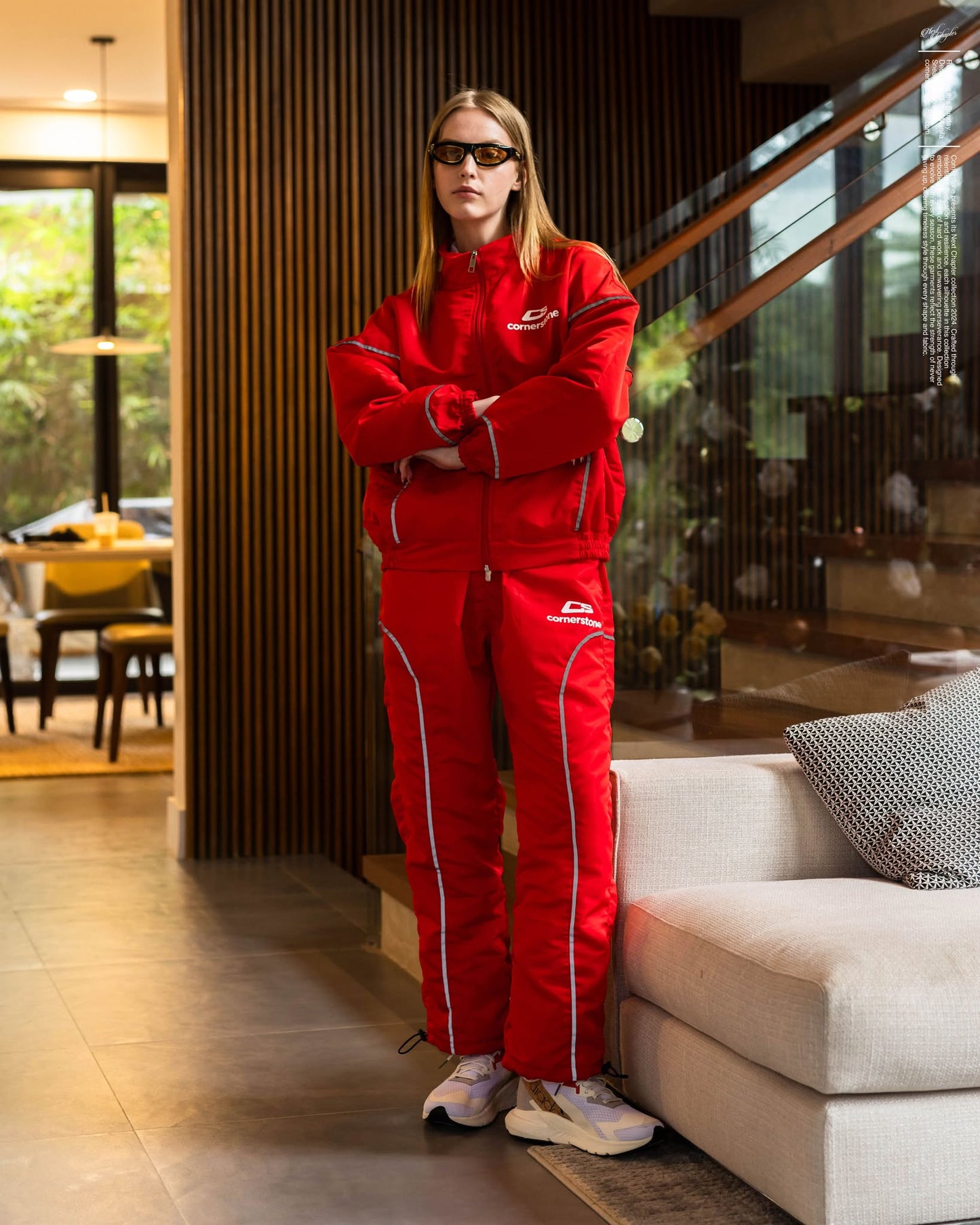 Reflective Nylon Track Jacket