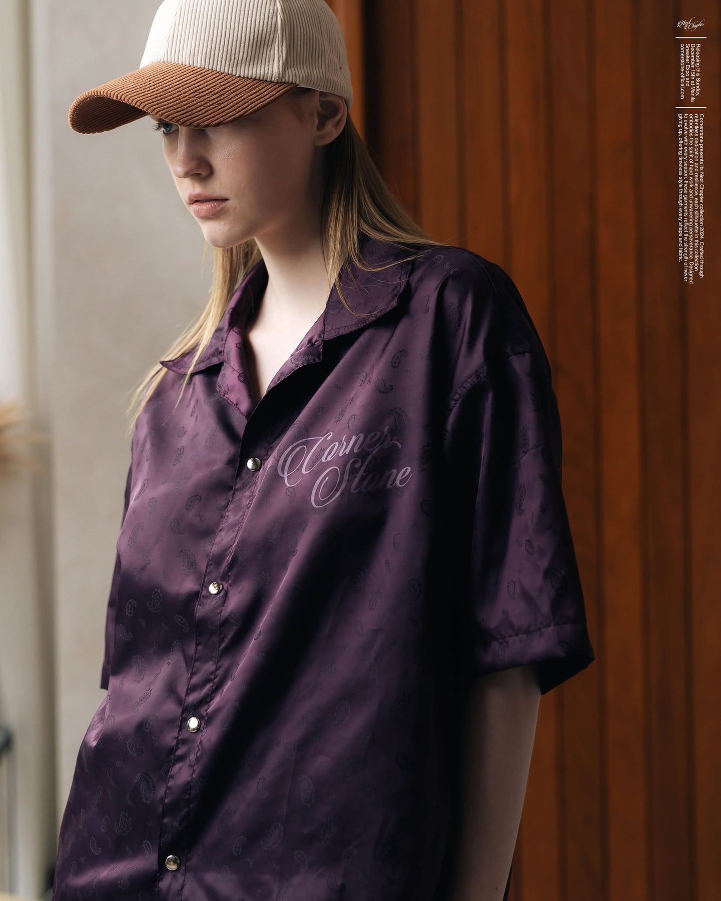 Paisley Satin Button Up