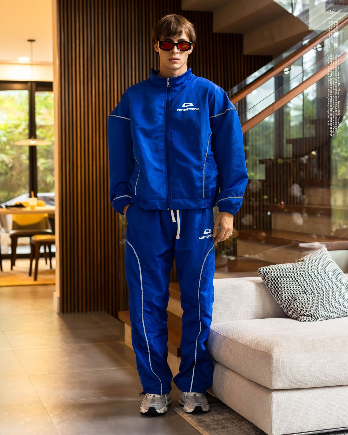 Reflective Nylon Track Jacket