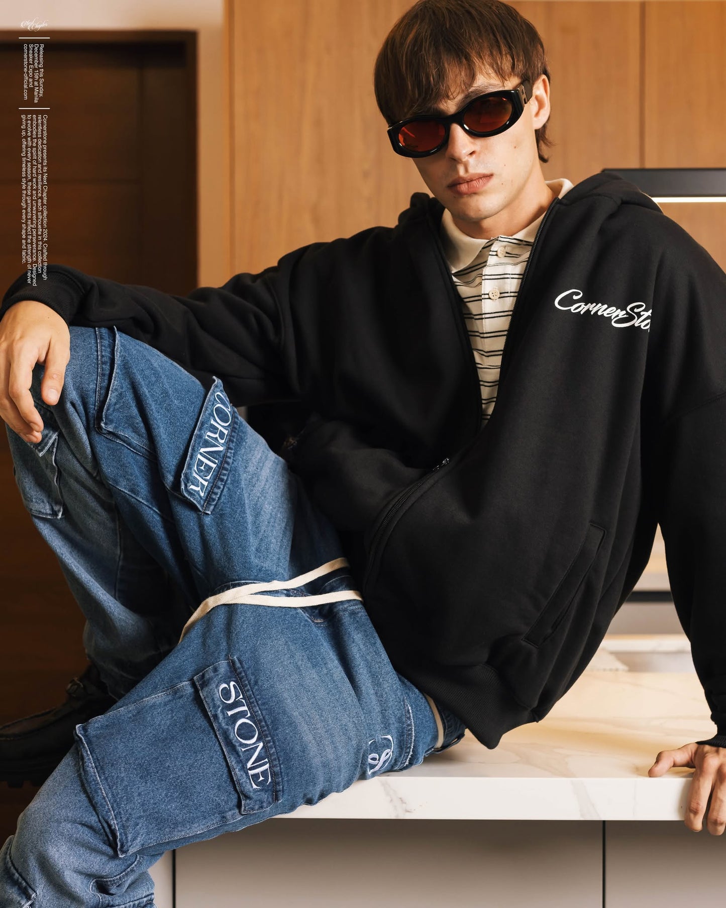Cargo Denim Pants