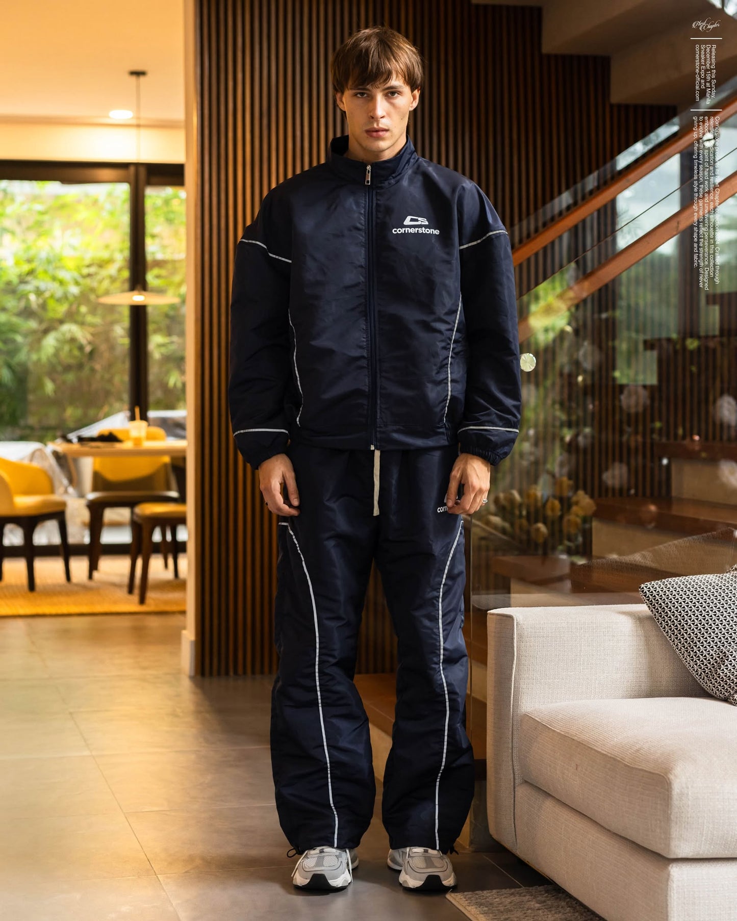 Reflective Nylon Track Jacket