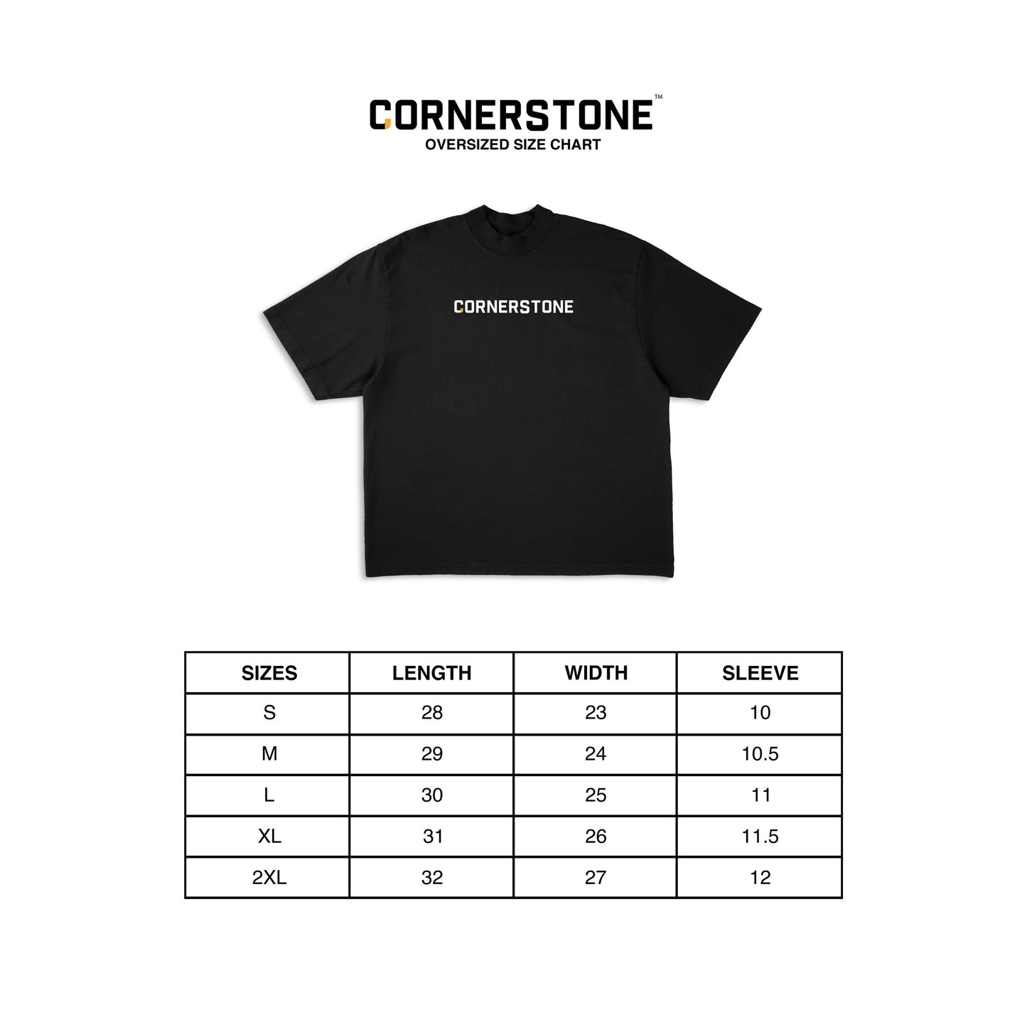 CORNERSTONE BOLD LOGO TEE IN HEATHER GRAY