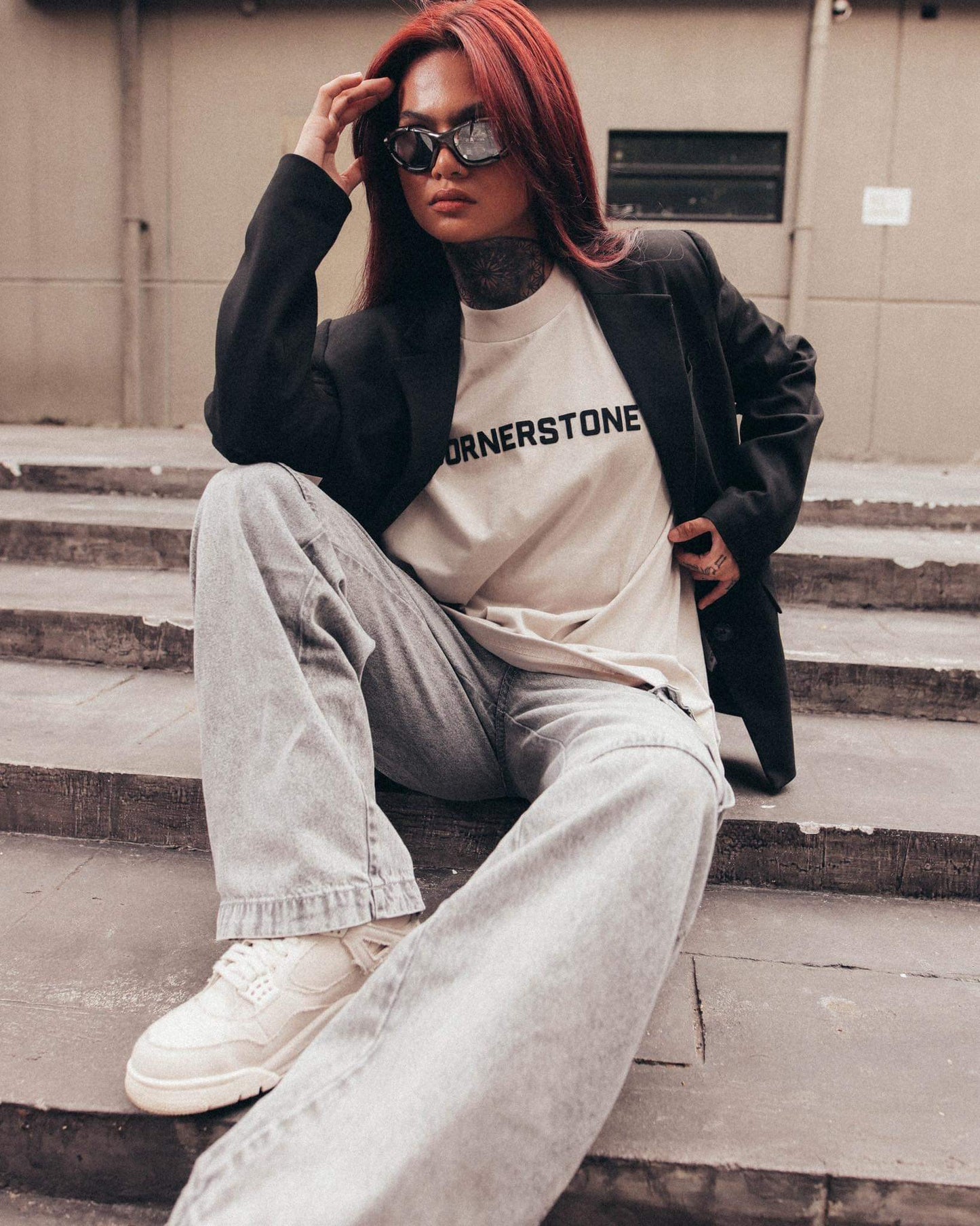 BASIC GAMUSA LOGO TEE "OAT"