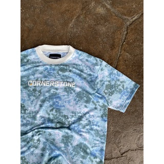 CORNERSTONE CLOTHING OVERSIZED DYE FABRIC TEE “OCEAN”