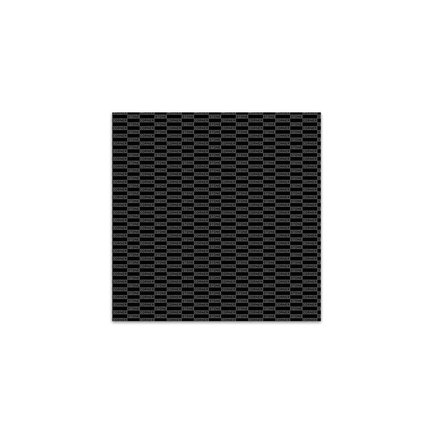 Charmeuse Patterned Scarf in Black