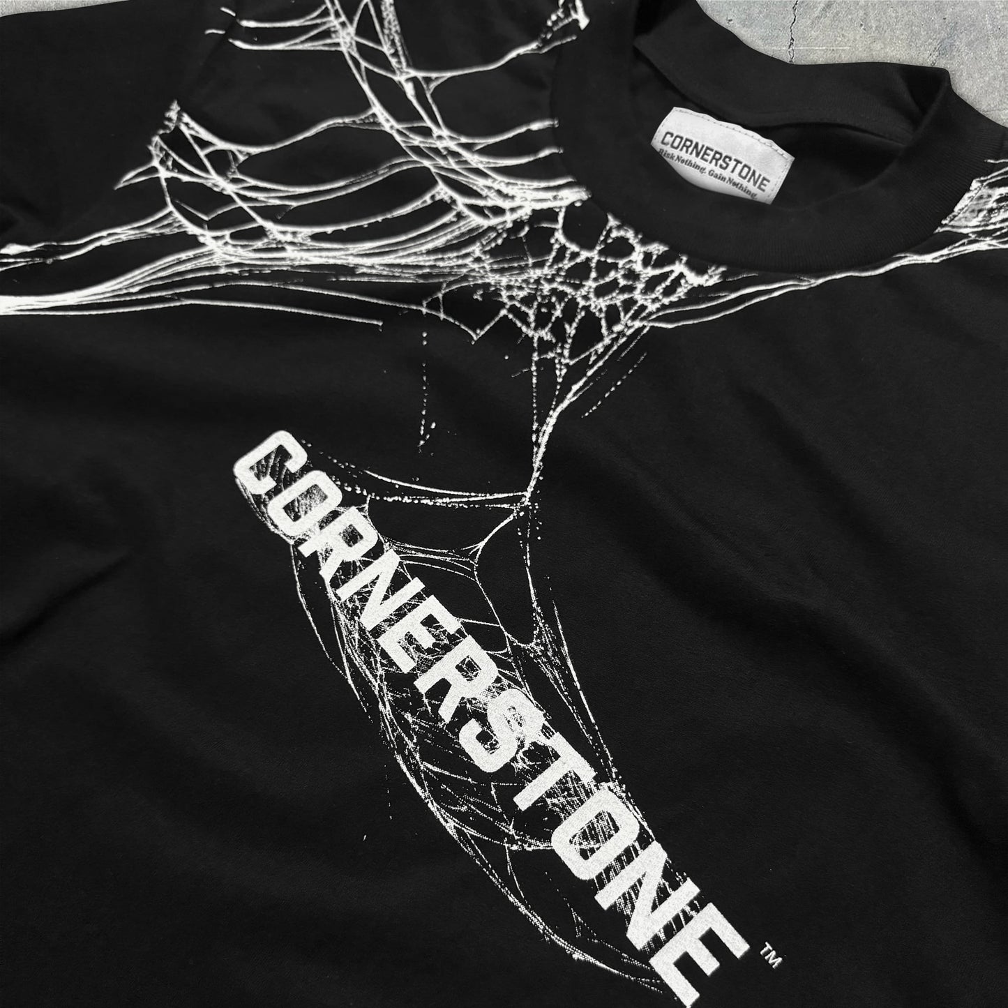 HALLOWEEN SPIDER WEB TEE
