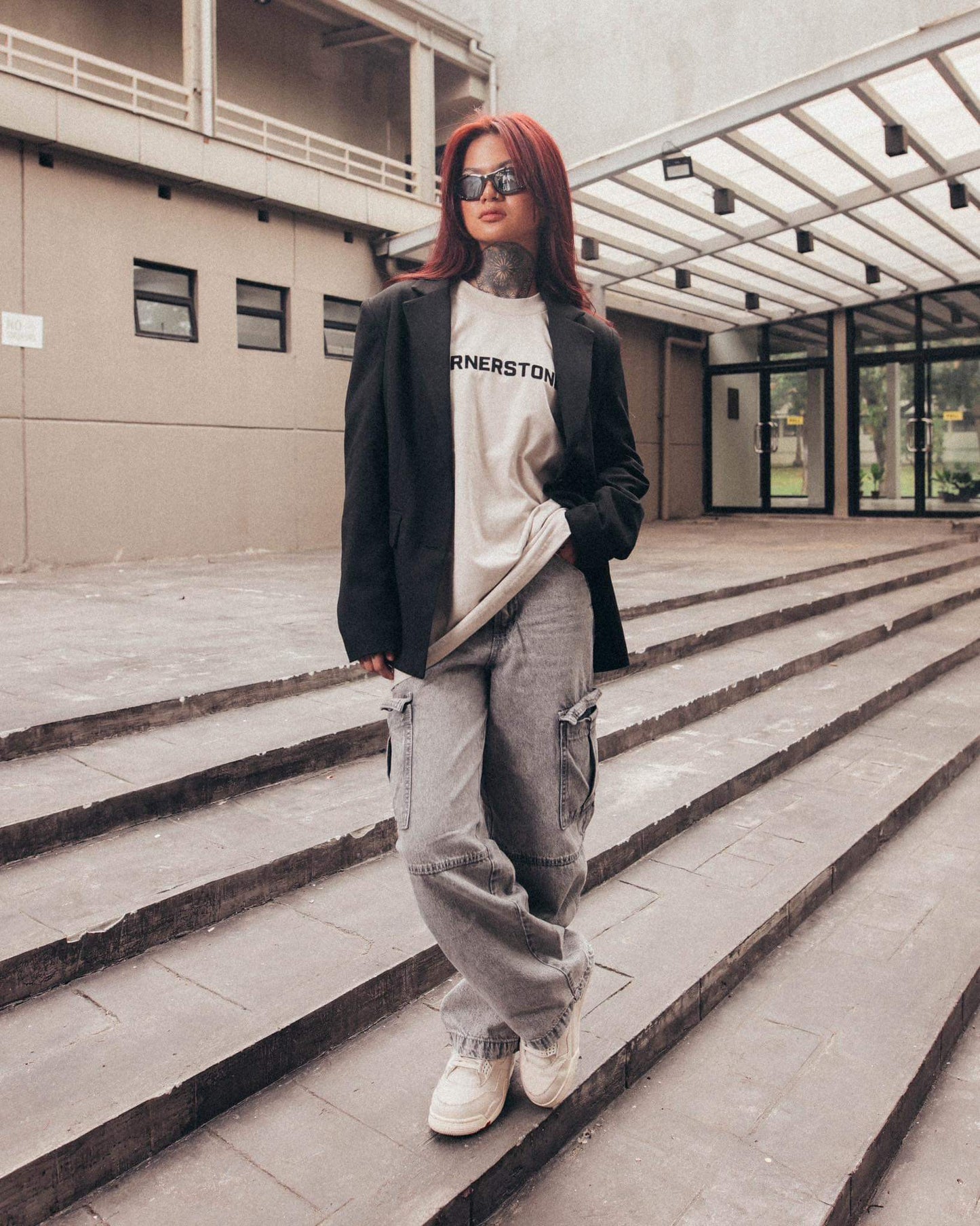 BASIC GAMUSA LOGO TEE "OAT"