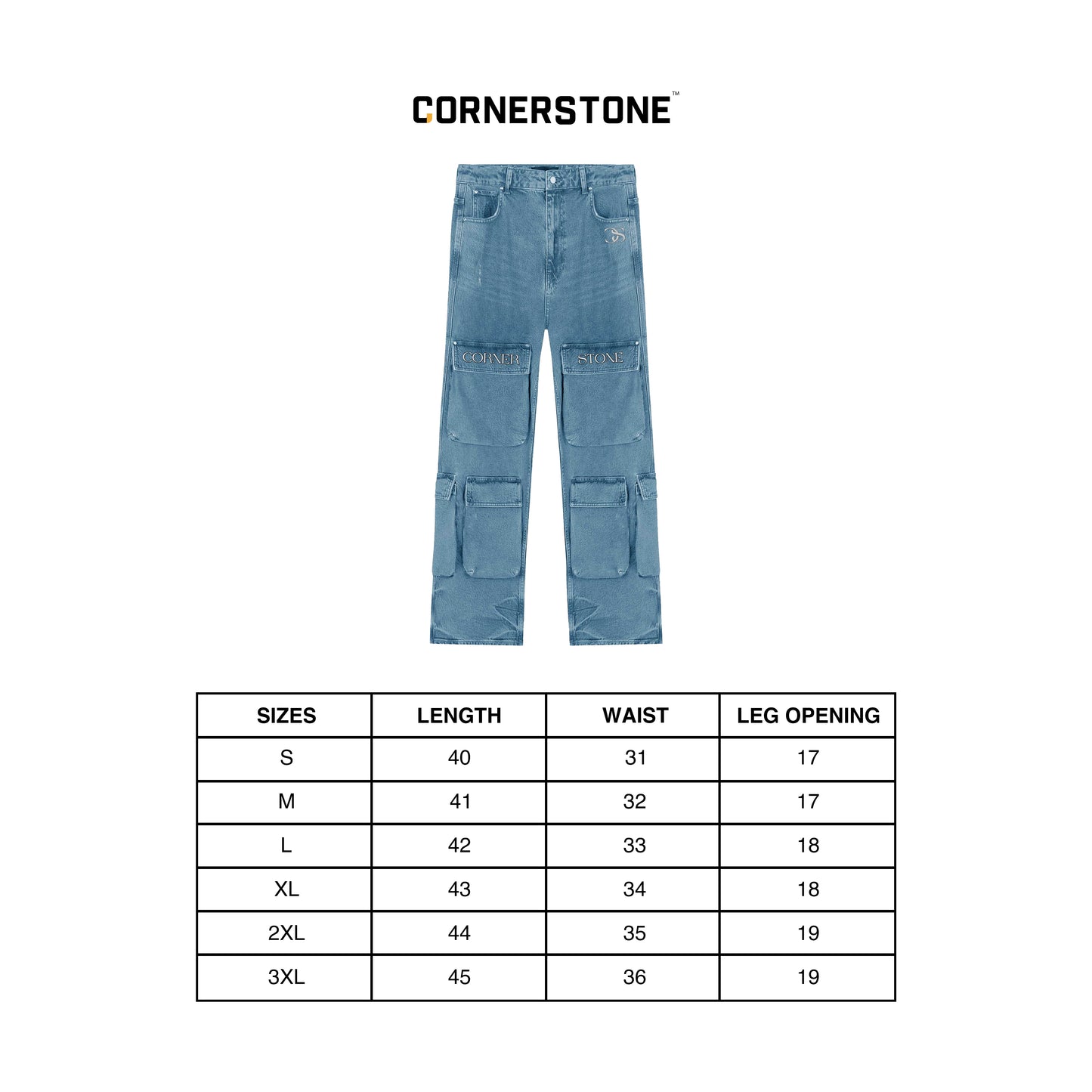 Cargo Denim Pants