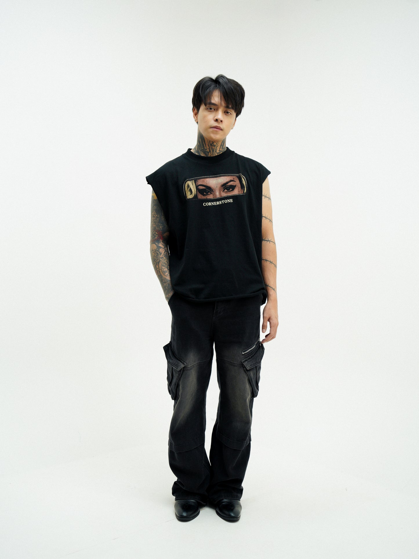 RAW HEM MARILYN MUSCLE TEE