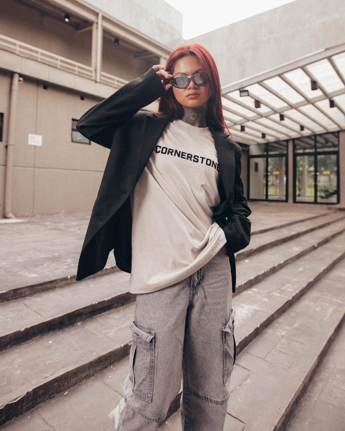 BASIC GAMUSA LOGO TEE "OAT"