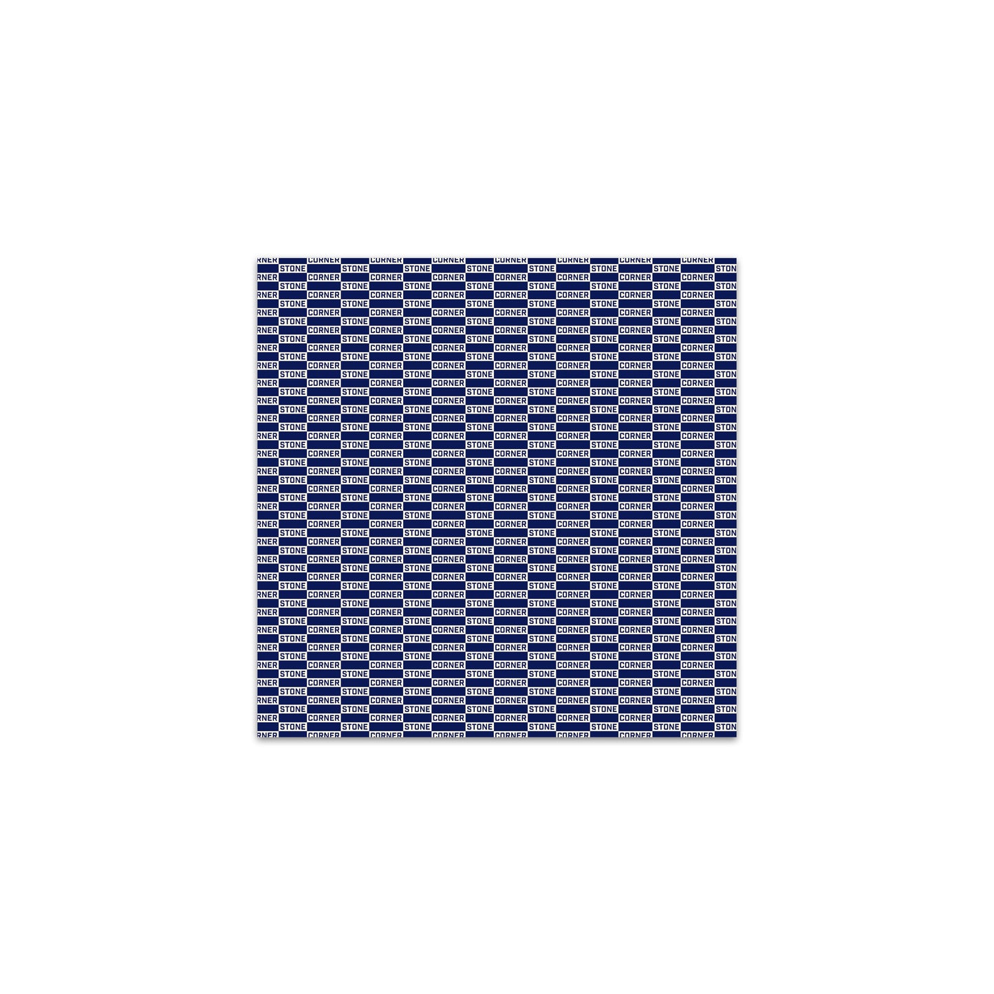 Charmeuse Patterned Scarf in Navy