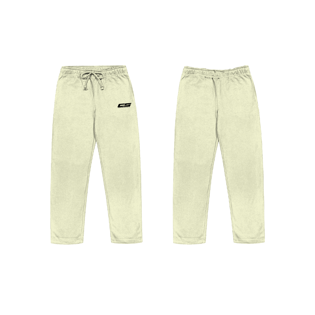 LOOSE TRACKPANTS IN CHAMPAGNE CREAM