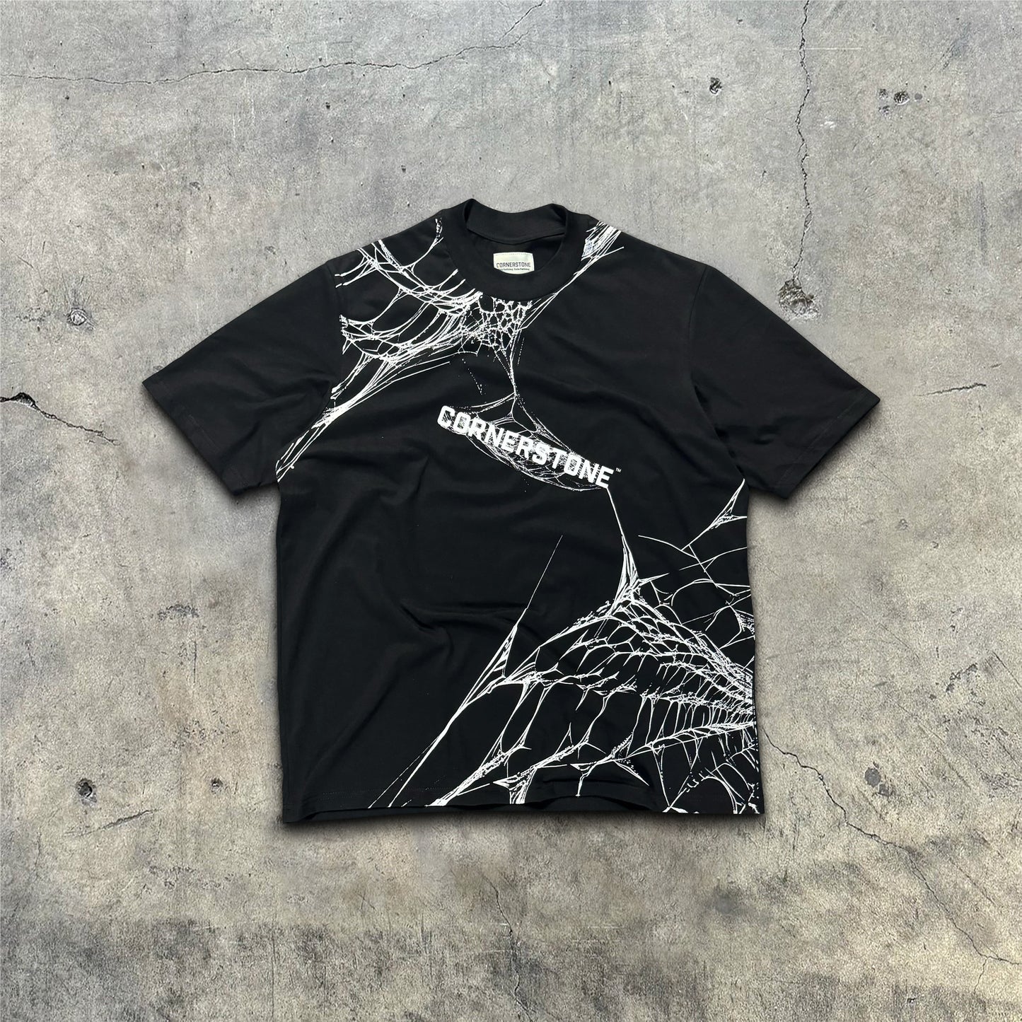 HALLOWEEN SPIDER WEB TEE