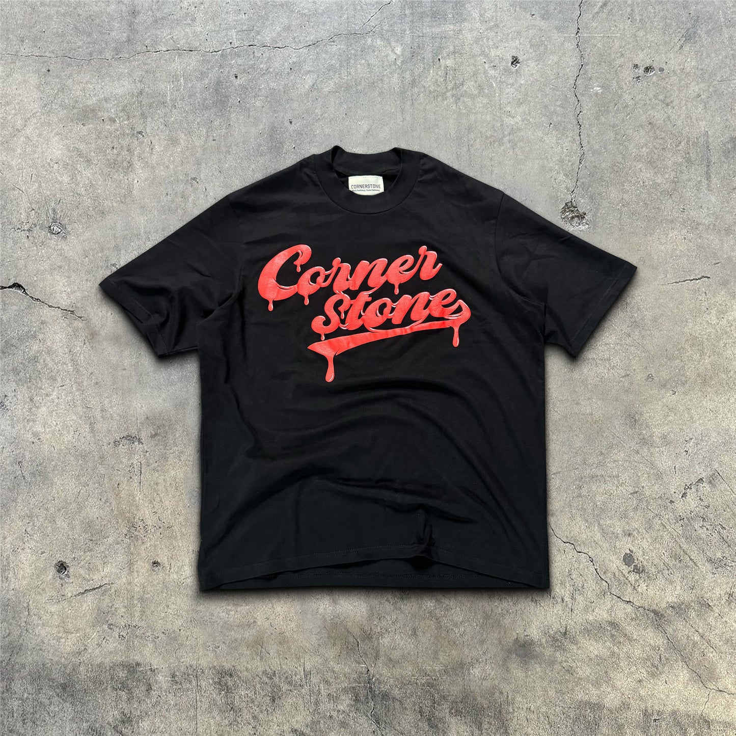 HALLOWEEN BLOOD DRIPPING LOGO TEE