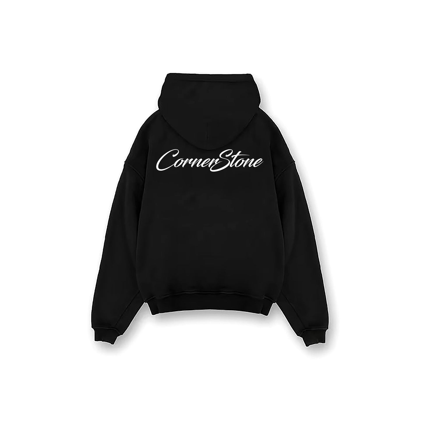 Boxy Fit Script Hoodie