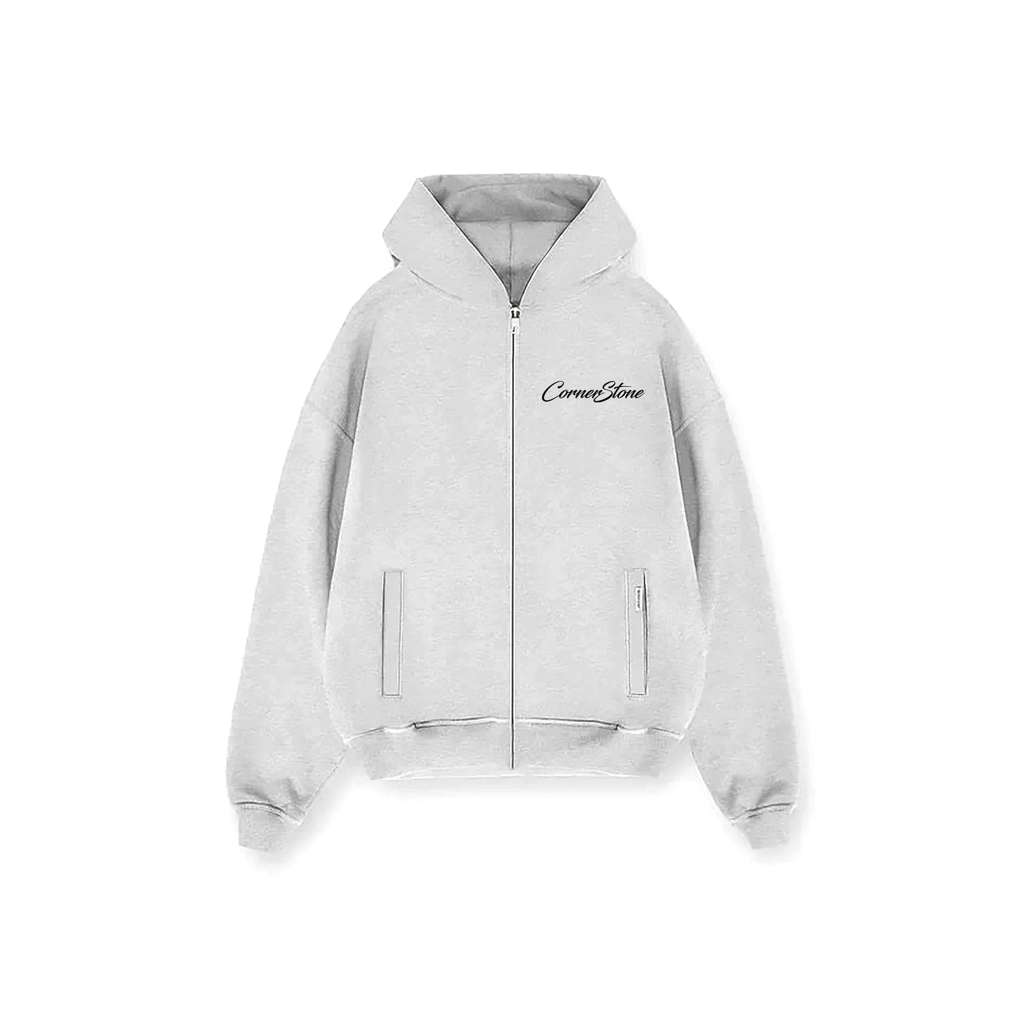 Boxy Fit Script Hoodie