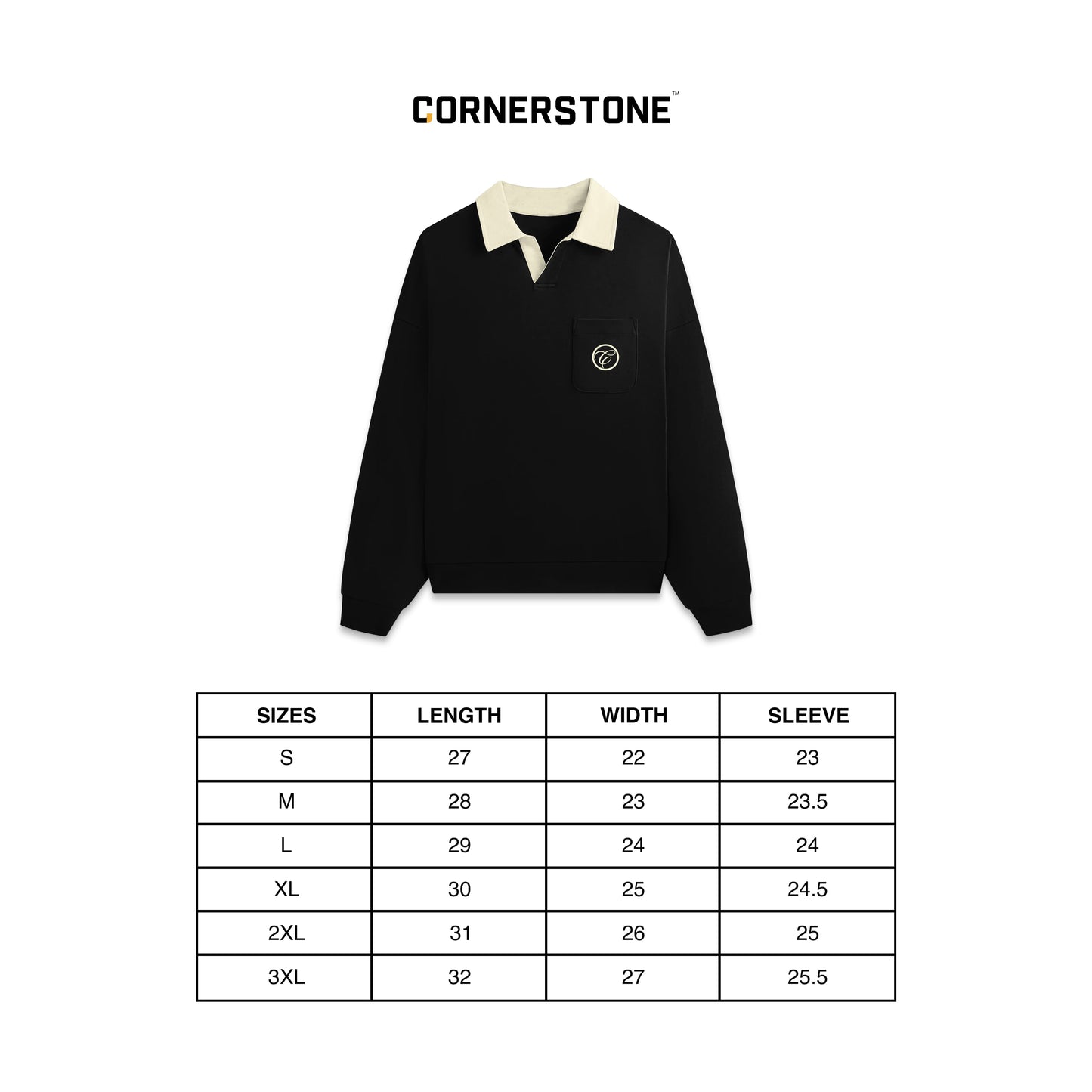 Long Sleeve Polo Shirt in Lime