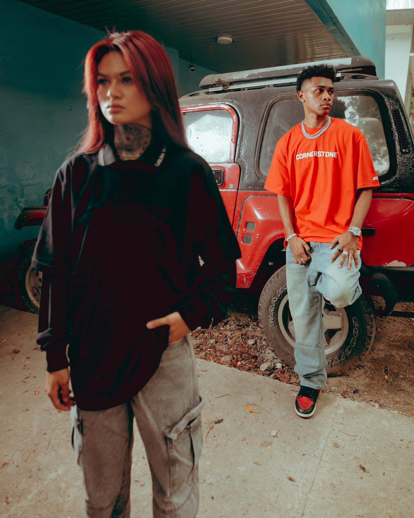 BASIC GAMUSA LOGO TEE "RED"
