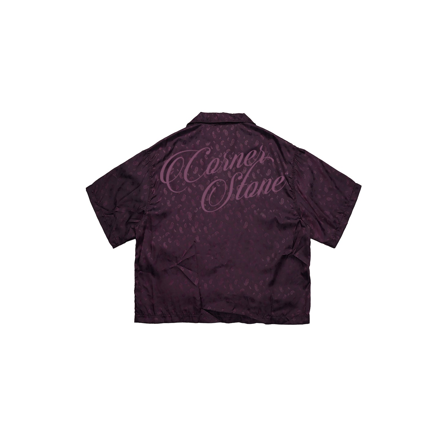 Paisley Satin Button Up