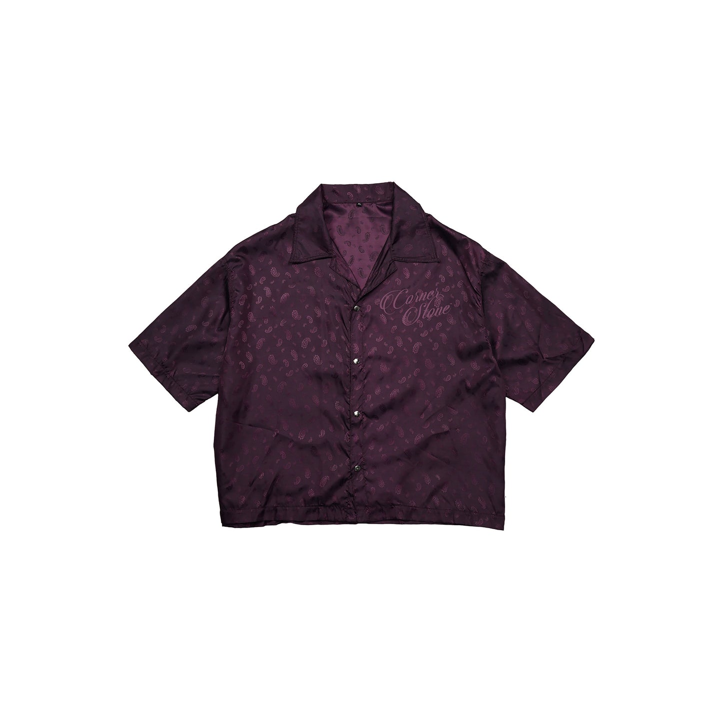 Paisley Satin Button Up