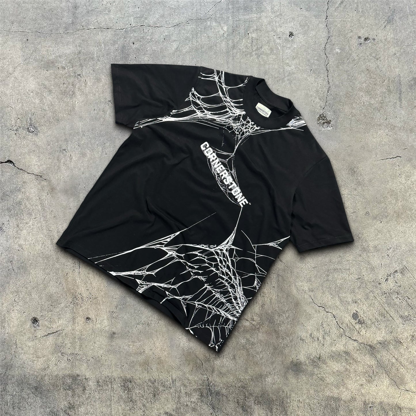 HALLOWEEN SPIDER WEB TEE