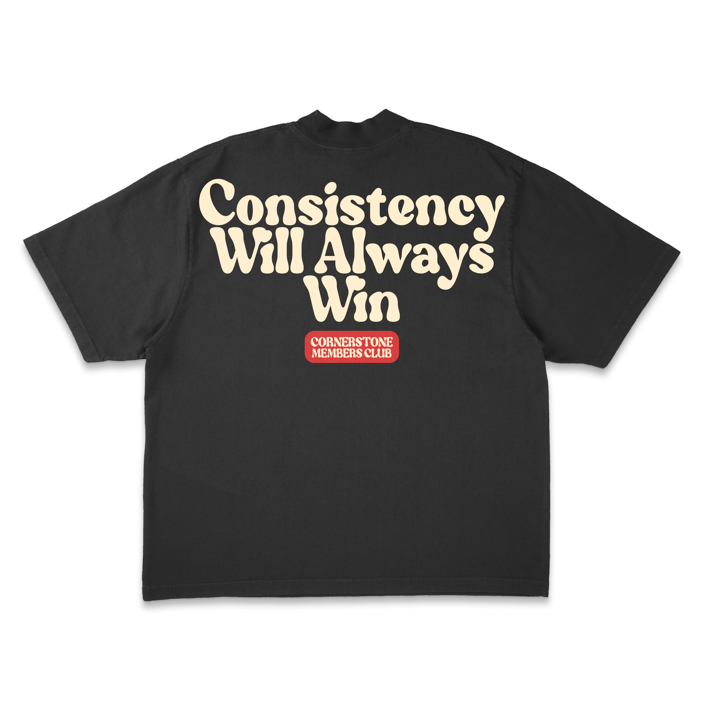 "CONSISTENCY" T-SHIRT IN BLACK