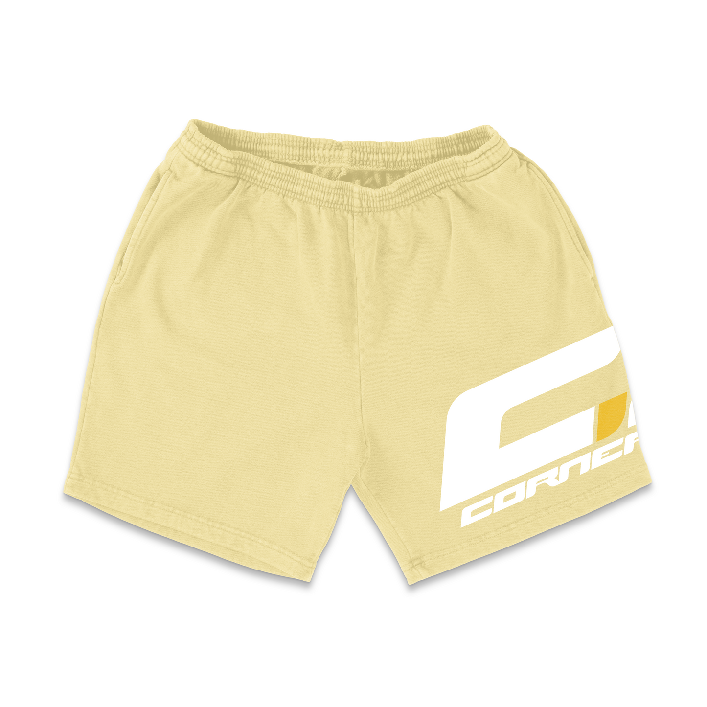 SIDE LOGO SWEATSHORT IN CORN