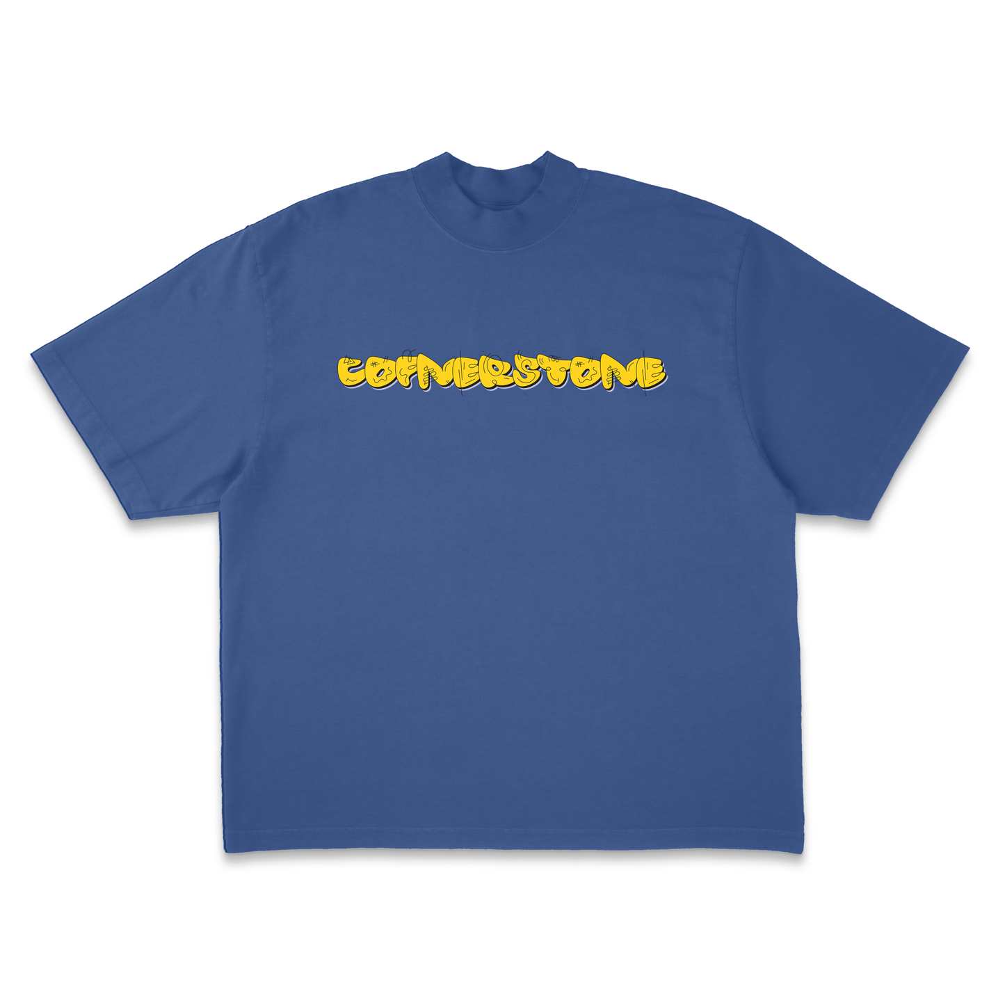"DOODLE" T-SHIRT IN FADE BLUE