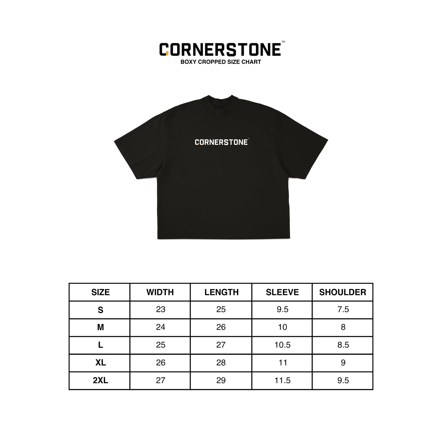 CORNERSTONE FLOWER BOXY TEE
