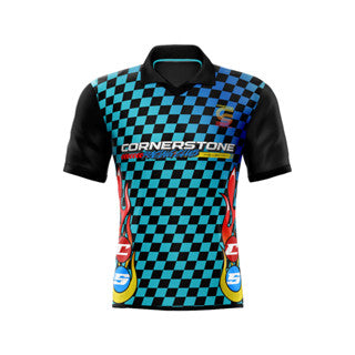 CORNERSTONE RACING CLUB POLOSHIRT IN BLACK