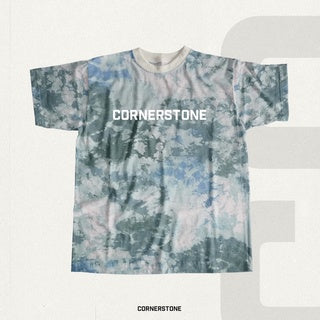 CORNERSTONE CLOTHING OVERSIZED DYE FABRIC TEE “OCEAN”