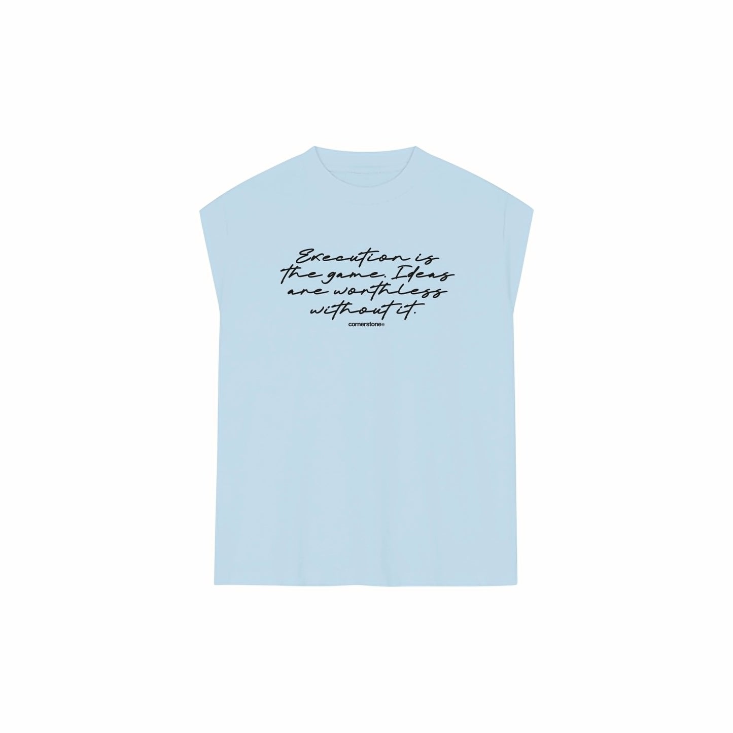 S/S26 MUSCLE TEE IN POWDER BLUE