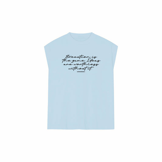 S/S26 MUSCLE TEE IN POWDER BLUE