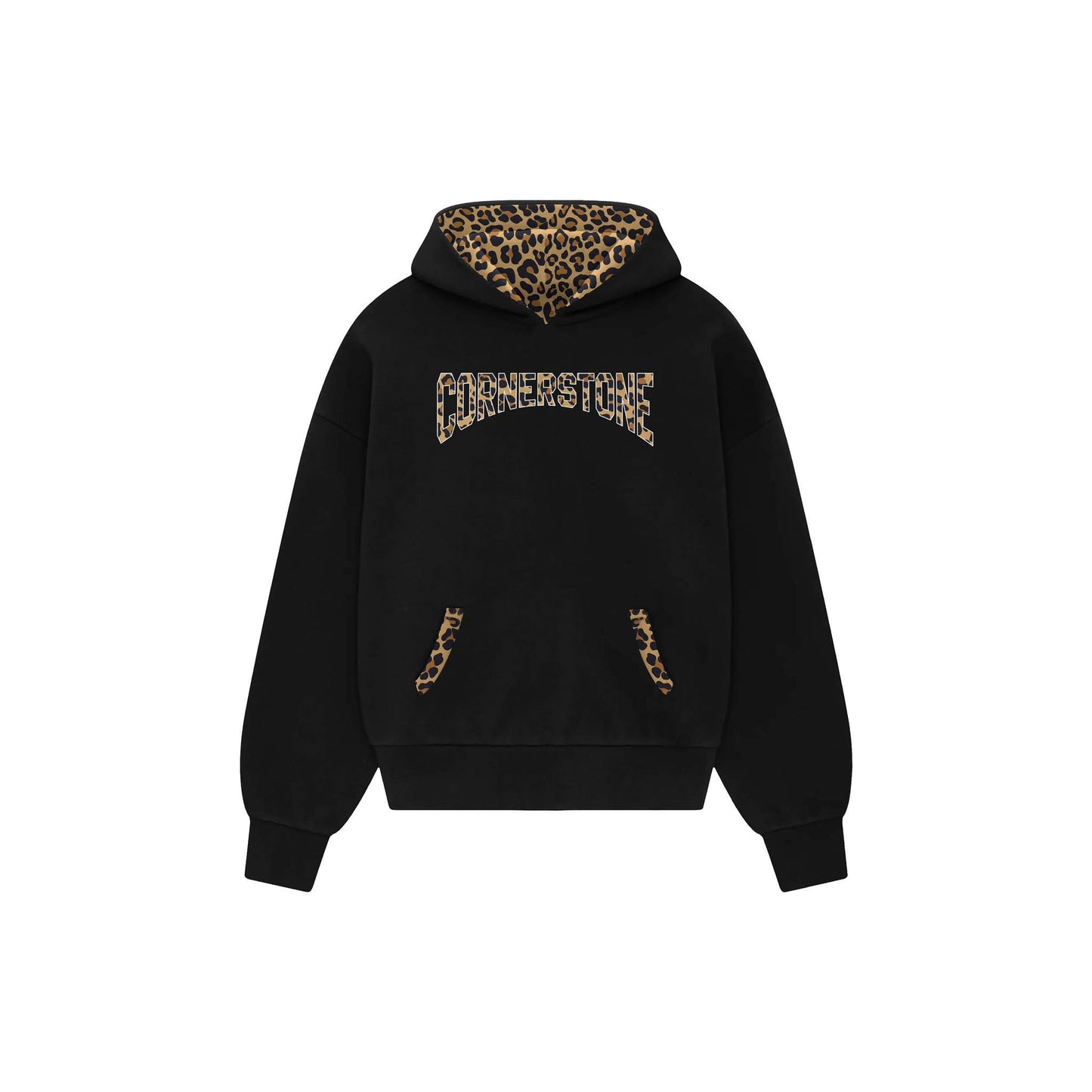 LEOPARD LOGO HOODIE