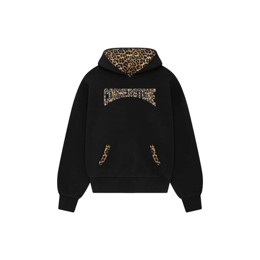 LEOPARD LOGO HOODIE