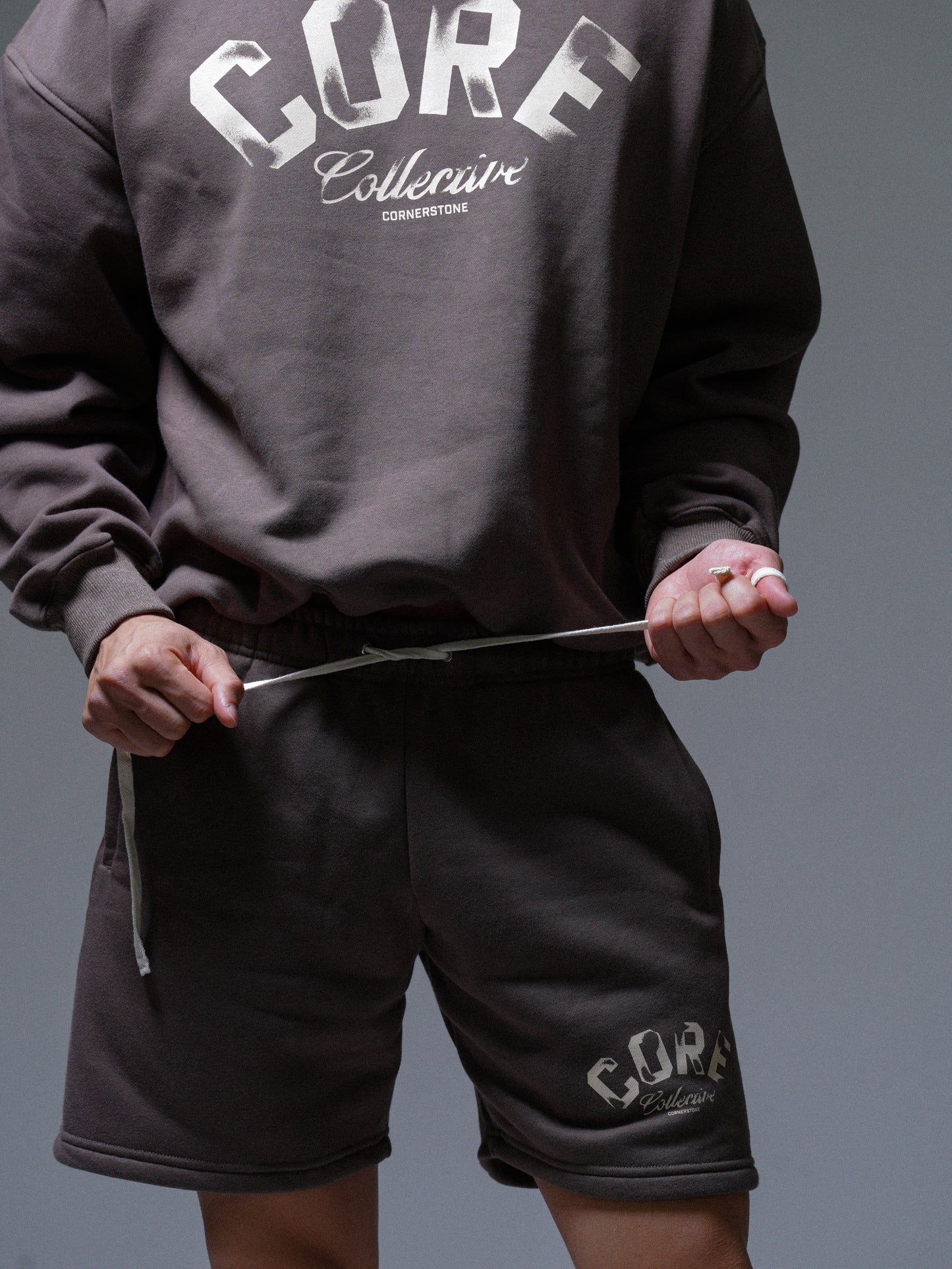 Core Sweatshort - Cocoa Clay