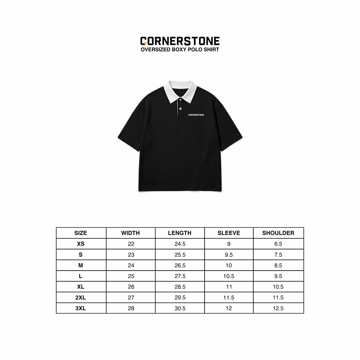 CORNERSTONE FRENCH TERRY BOXY POLOSHIRT "SUNFLOWER"
