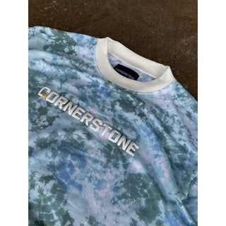 CORNERSTONE CLOTHING OVERSIZED DYE FABRIC TEE “OCEAN”