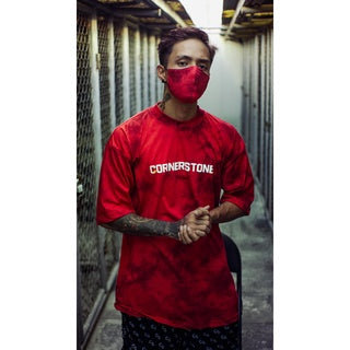 CORNERSTONE - OVERSIZED DYE SHIRT "BLOODY RED"