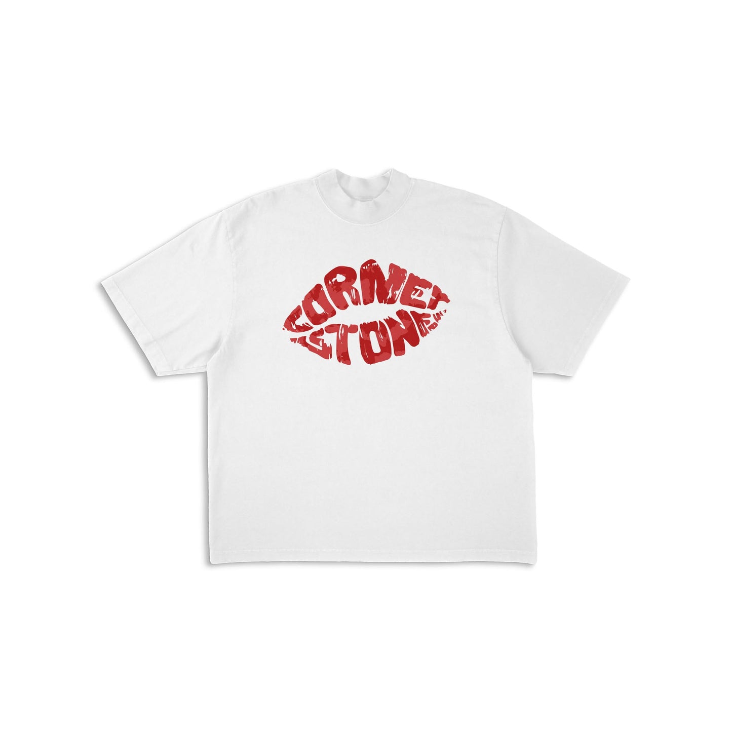 VALENTINES TEE "LIPS" FONTSTYLE