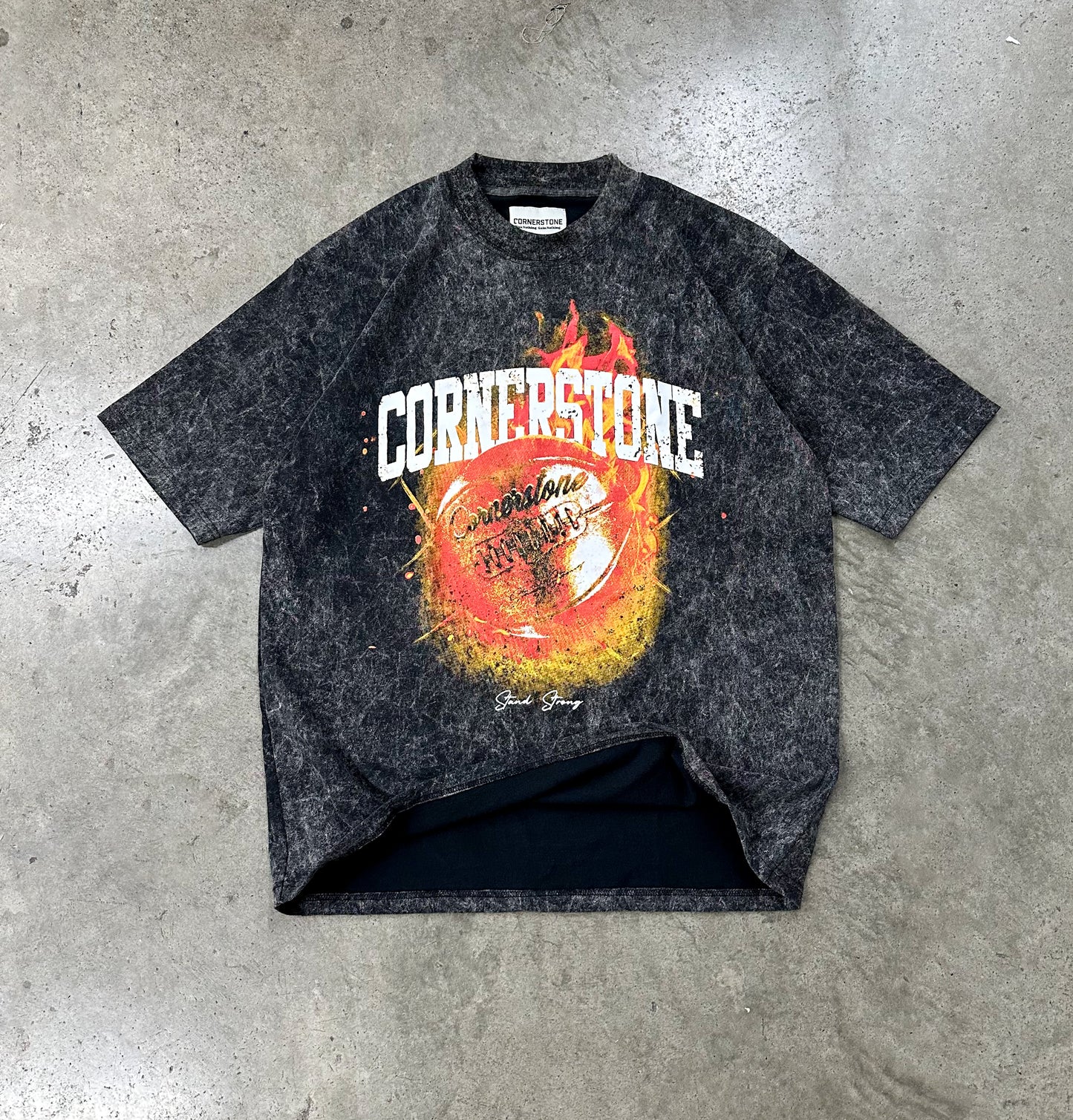 VINTAGE ACID WASHED FIREBALL TEE – Cornerstone