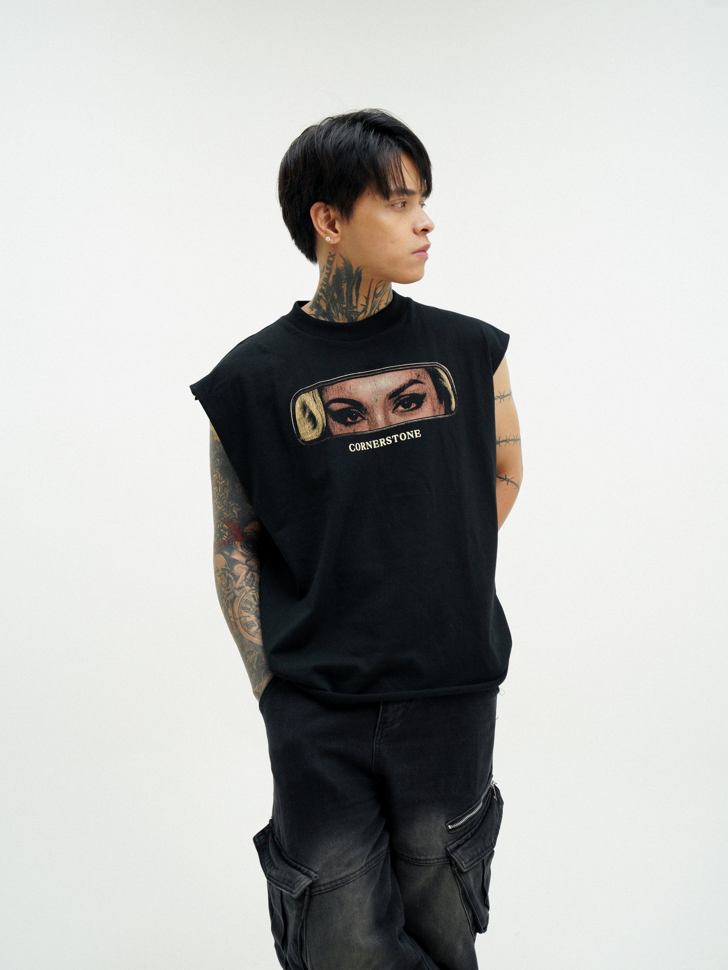 RAW HEM MARILYN MUSCLE TEE